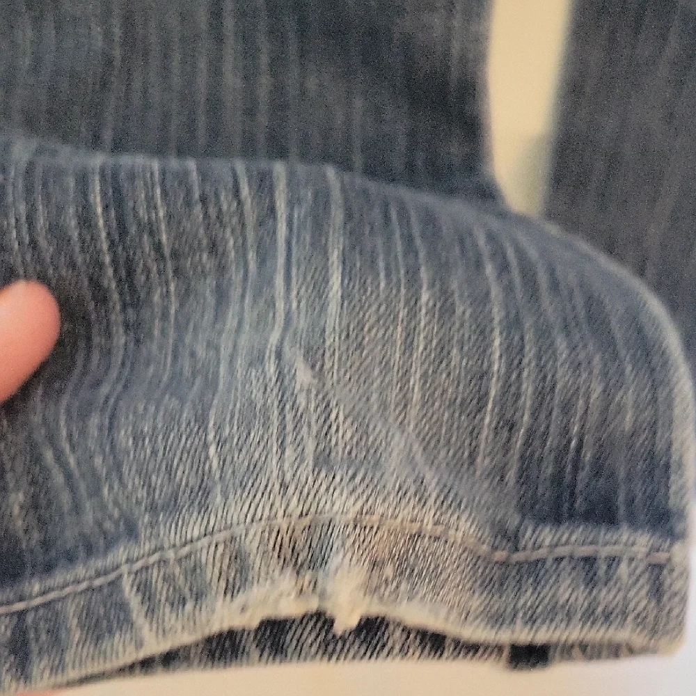 Y2K JUSTICE JEANS SIMPLY LOW‎ DISTRESSED DENIM BLUE JEANS GIRLS SZ 6R